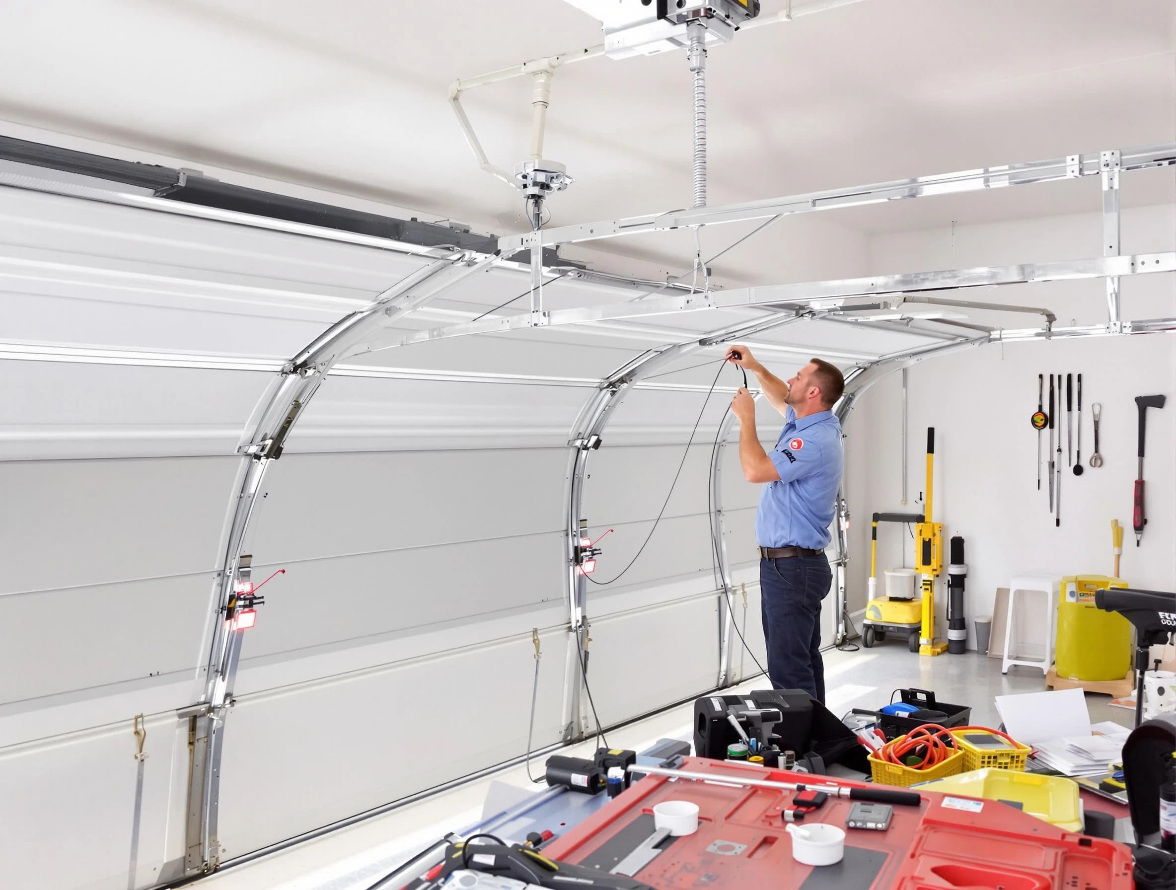 Garage door cable repair service by Kennesaw Garage Door Repair in Kennesaw