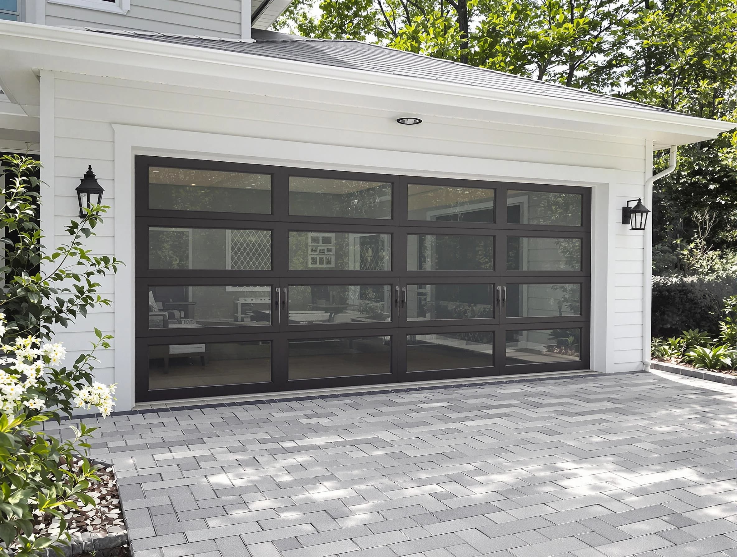 Kennesaw Garage Door Repair design specialist presenting custom garage door options to Kennesaw homeowner