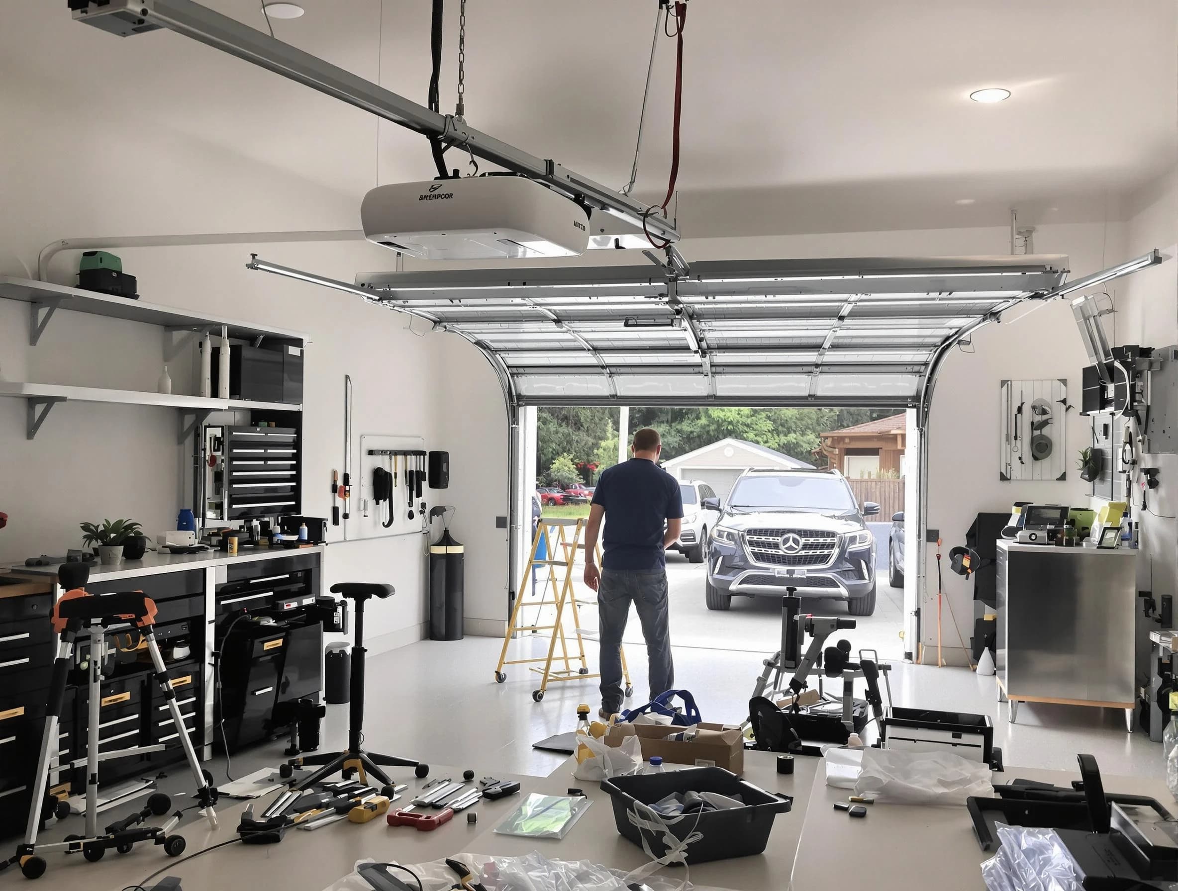 Garage door opener installation by Kennesaw Garage Door Repair in Kennesaw