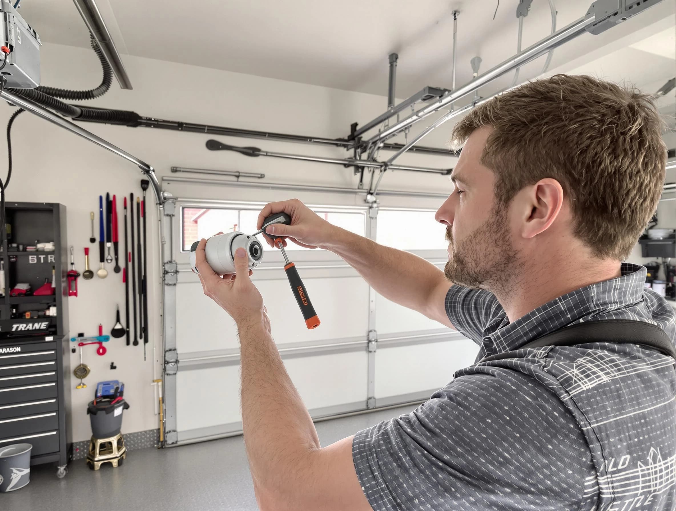 Garage door opener repair service by Kennesaw Garage Door Repair in Kennesaw