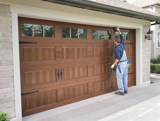 Custom garage door showcase by Kennesaw Garage Door Repair in Kennesaw